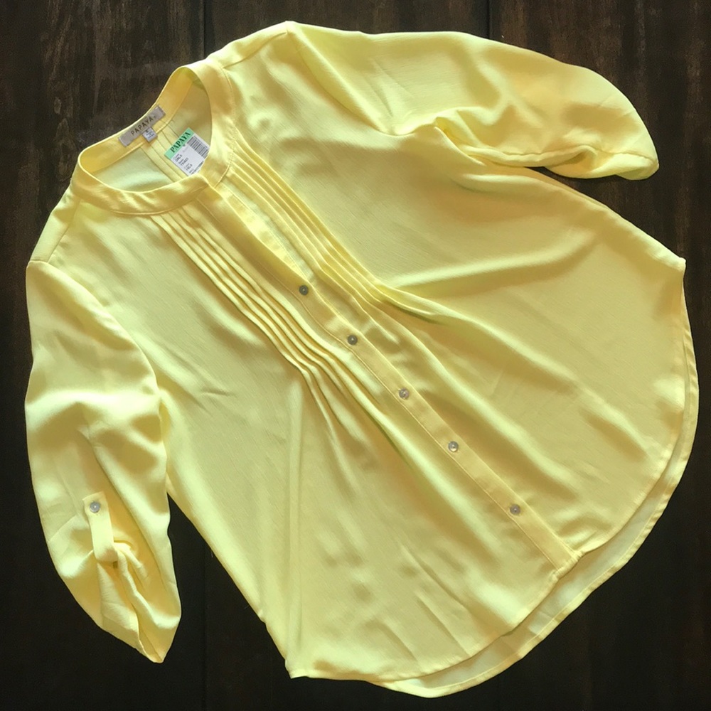 Papaya 3/4 Sleeve Shirt